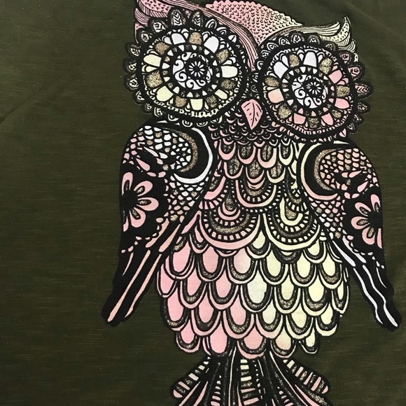 No Boundaries Owl Green Tank Top Size XXL - Picture 2 of 7